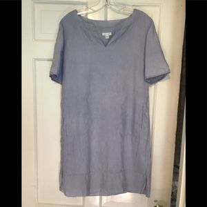 J JILL LOVE‎ LINEN XSP Lilac Lavender Shift Dress